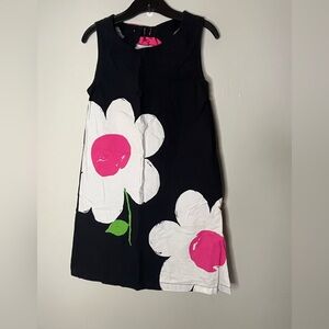 Gymboree Sleeveless Black Sleeveless Flower Dress Girls Size 7